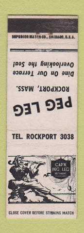 Matchbook Cover - Peg Leg Rockport MA pirate