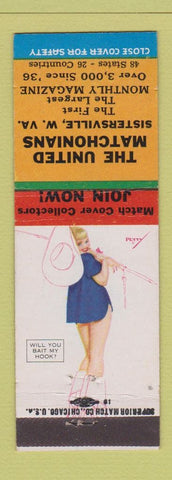 Matchbook Cover - United Matchonians Match Club Sisterville WV pinup