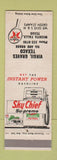 Matchbook Cover - Texaco oil gas Virgil Graves Wichita Falls TX