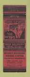 Matchbook Cover - Brand's Brookside Union oil gas Pasadena CA POOR