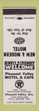 Matchbook Cover - Pleasant Valley Motel Cafe Texaco oil gas Pleasant Valley OR