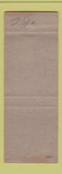 Matchbook Cover - Reading Lines Railroad