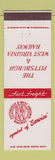 Matchbook Cover - Pittsburgh and West Virginia Railroad