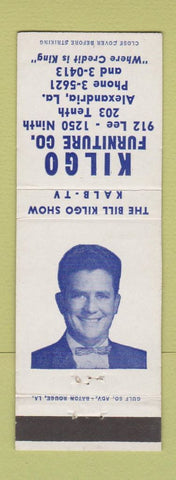 Matchbook Cover - Kilgo Furniture Alexandria LA KALB TV Bill Kilgo Show