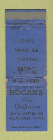 Matchbook Cover - Hogan's Restaurant Albuquerque NM WORN