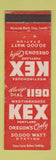Matchbook Cover - Westinghouse KEX Radio Portland OR 1190 WEAR