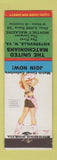 Matchbook Cover - United Matchonians Match Club Sisterville WV pinup