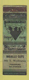 Matchbook Cover - Ingalls Cafe Pasadena CA POOR