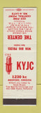 Matchbook Cover - KYJC Radio Medford OR The Center Central Point