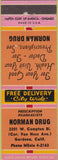 Matchbook Cover - Norman Drug Gardena CA