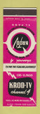 Matchbook Cover - KROD TV Channel 4 El Paso TX