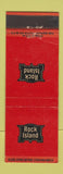 Matchbook Cover - Rock Island Railroad
