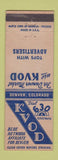 Matchbook Cover - KVOD Radio Denver Colorado 630 AM WEAR