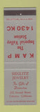 Matchbook Cover - KAMP Radio Sieglitz Jewelry Calexico CA