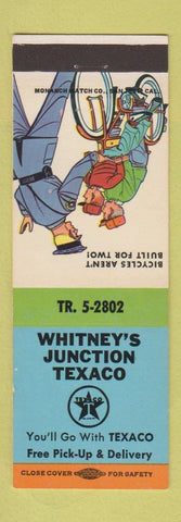 Matchbook Cover - Whitney's Junction Texaco oil gas