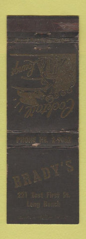 Matchbook Cover - Brady's Long Beach CA bar WEAR