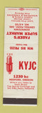 Matchbook Cover - KYJC Radio Medford OR Faber's Grocery Central Point OR