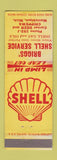 Matchbook Cover - Shell oil gas Briggs' Manistique MI WEAR