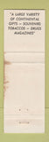 Matchbook Cover - Continental Corner Hamilton Bermuda