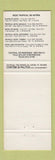 Matchbook Cover - Tede Tropical De Hotels Sao Paulo Brazil
