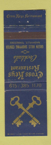 Matchbook Cover - Cross Keys Restaurant Nashville TN