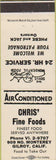 Matchbook Cover - Chris' Fine Foods Gilroy CA