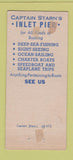 Matchbook Cover - Starns Restaurant Atlantic City NJ Yacht Bar 30 Stick