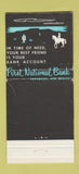 Matchbook Cover - First National Bank Tucumcari NM 30 Stick