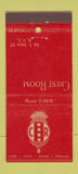 Matchbook Cover - Crest Room New York City 30 Stick