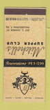 Matchbook Cover - Mitchell's Supper Club Philadelphia PA 30 Stick
