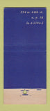 Matchbook Cover - Sardi's Restaurant New York City 30 Stick