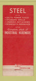 Matchbook Cover - LL Ensworth Son Steel Hartford CT 1951 WEAR 30 Stick