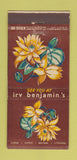 Matchbook Cover - Irv Benjamin's Restaurant Chicago IL 30 Stick