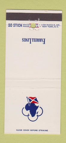 Matchbook Cover - Farrell Lines Shipping 30 Stick