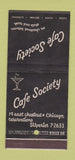 Matchbook Cover - Cafe Society Chicago IL 30 Stick