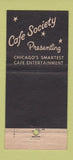 Matchbook Cover - Cafe Society Chicago IL 30 Stick