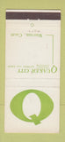 Matchbook Cover - Quaker City Savings Loan Whittier CA 30 Stick
