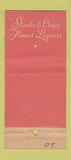 Matchbook Cover - The Columbia New York City restaurant 30 Stick