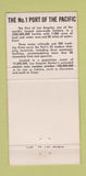 Matchbook Cover - Port of Los angeles CA 30 Strike
