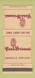 Matchbook Cover - Casa Grisanti Louisville KY 30 Strike