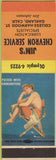 Matchbook Cover - Jim's Chevron oil gas Oakland CA pinup