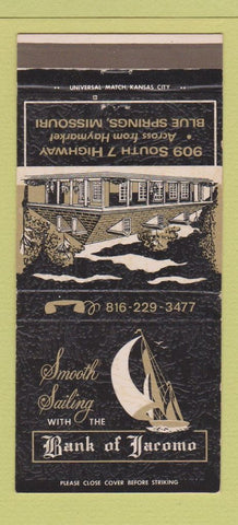 Matchbook Cover - Bank of Jaromo Blue Springs MO 30 Strike
