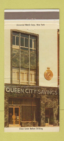 Matchbook Cover - Queen City Savings Plainfield NJ WEAR 30 Strike