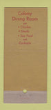 Matchbook Cover - Anthony's Hawthorne Grill Lynn MA 30 Stick