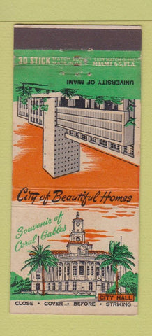 Matchbook Cover - Carls Liquors Miami FL Coral Gables 30 Stick