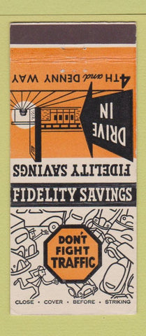 Matchbook Cover - Fidelity Savings Spokane Seattle WA 30 Stick