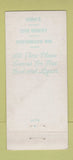 Matchbook Cover Hund's Restaurant Detroit MI Northwood Inn Club Berkley 30 Stick