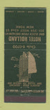 Matchbook Cover - Hotel Holland New York City 30 Stick