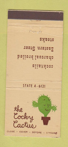 Matchbook Cover - The Cocky Cactus Sherman Oaks CA 30 Stick