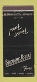 Matchbook Cover - Bierman Danzi Furs New York City 30 Stick